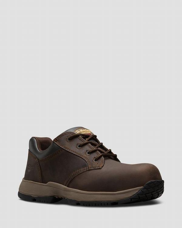 Dr Martens Dámské Pracovní Boty Linnet Safety Toe Hnědé, CZ-521903